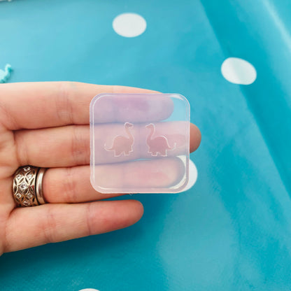 Silicone Earrings Diplodocus Mold Resin  EM171