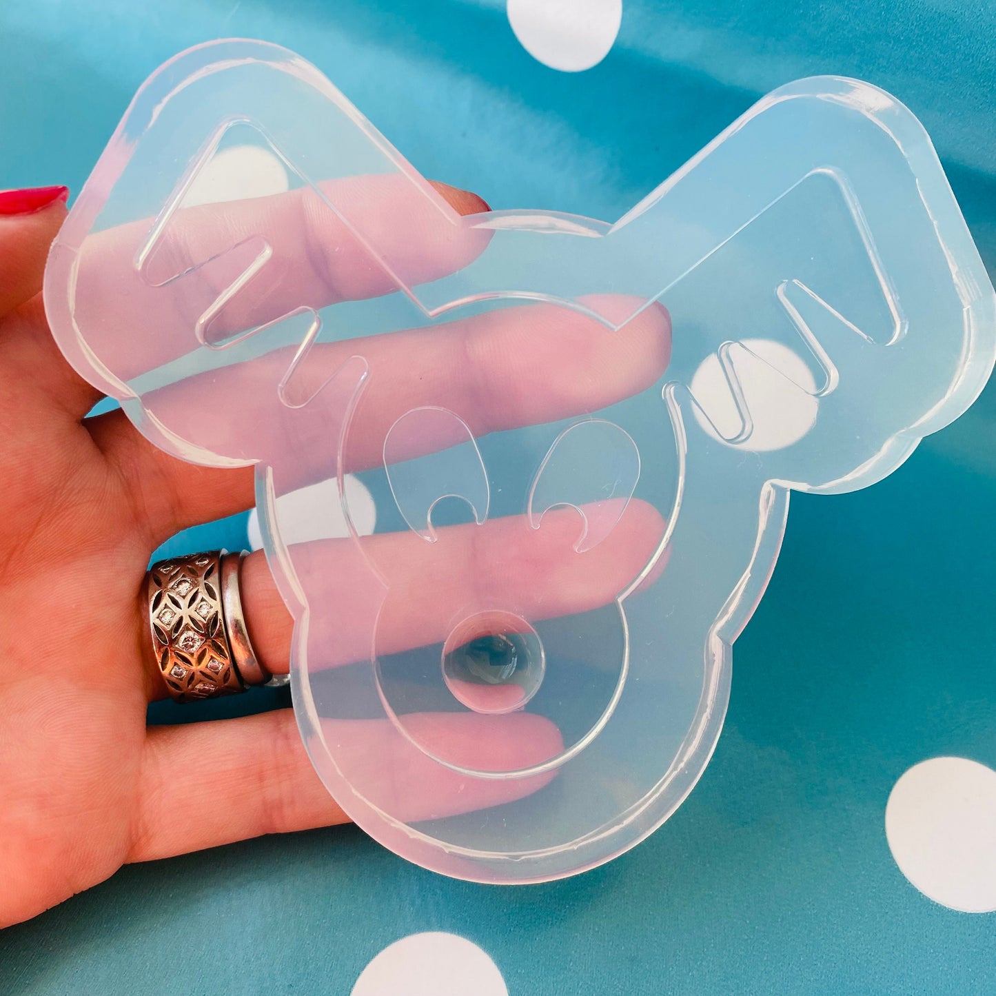 Clear Silicone Molds for Resin XL Christmas Rudolph Reindeer Decoration Ornament GM03