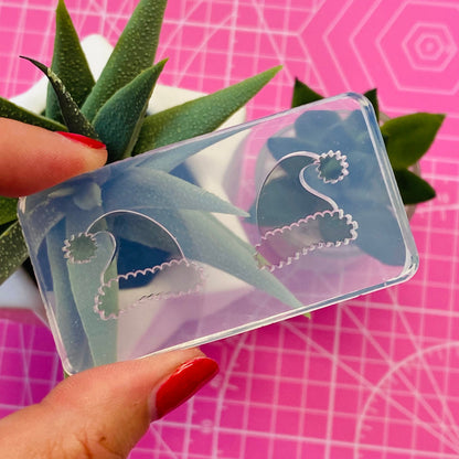 25mm Silicone Santa Hat Stud Earring Mold - Christmas Craft Earrings