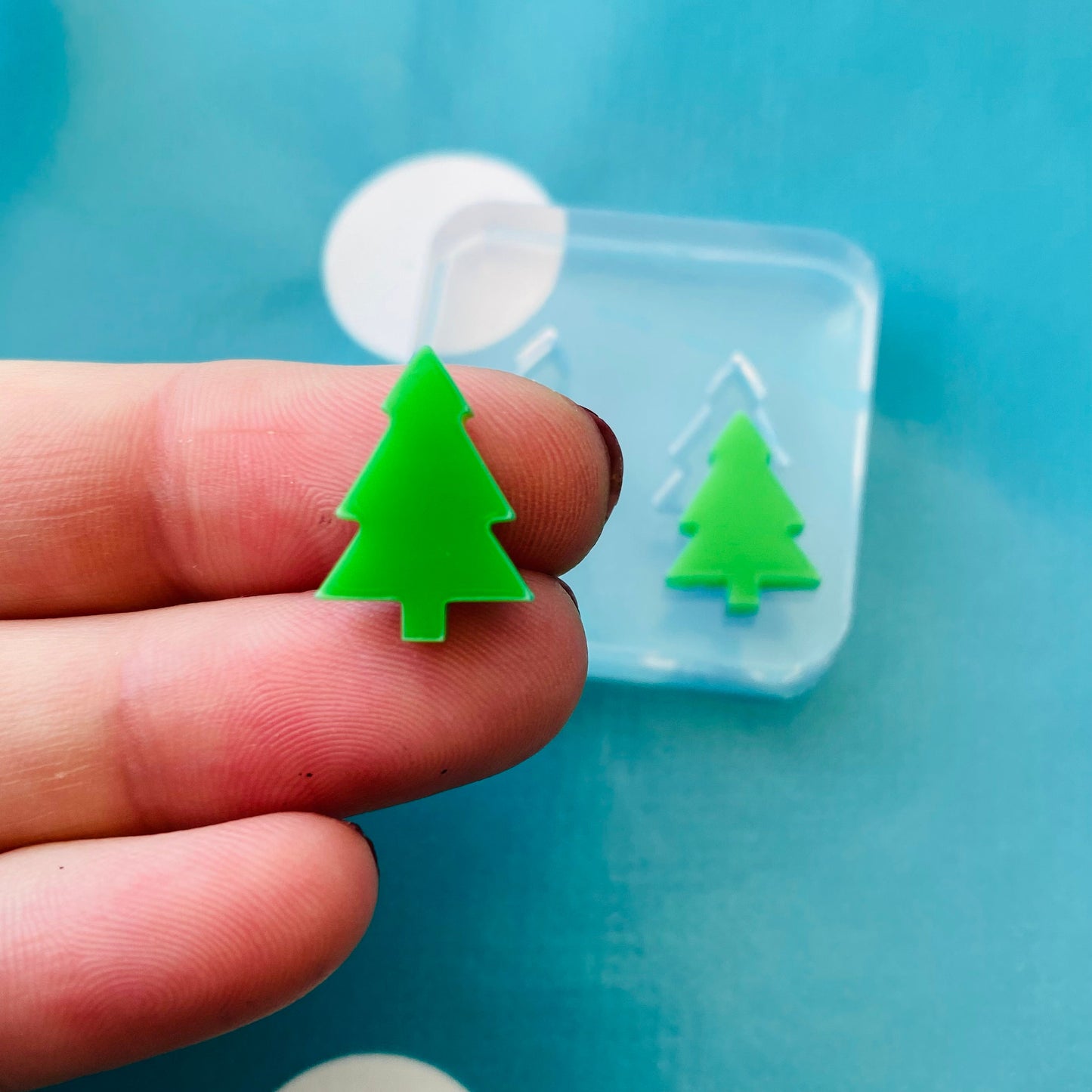 Christmas Tree Earrings Silicone Stud Mold  - Earrings Resin Crafter Mould Festive EM215