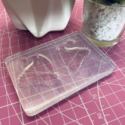 XL 40mm Silicone Santa Hat Stud Earring Mold - Christmas Craft Earrings EM28