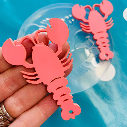 70mm Silicone Lobster Dangle Earring Mold Resin EM150