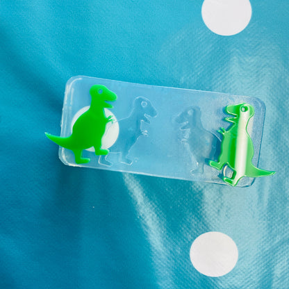 Silicone Earrings T Rex Mold Resin  - Earring Resin Crafter Dinosaur EM134