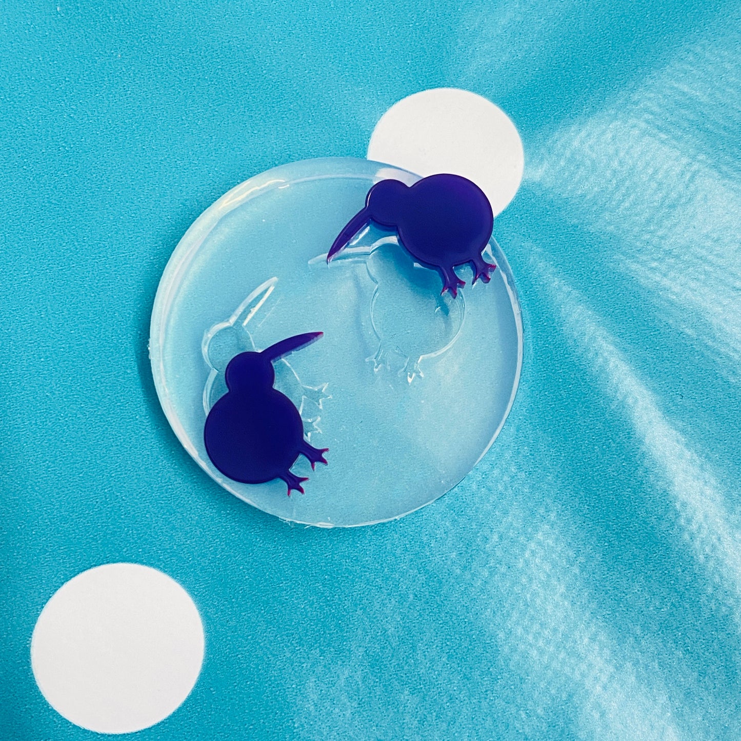 35mm XL Flat Flower Silicone Dangle Earring Mold