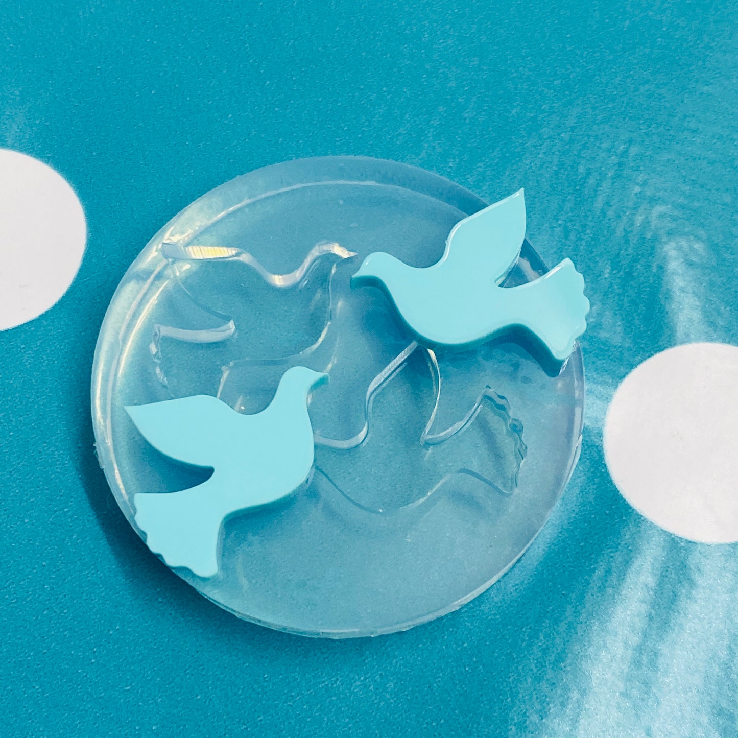 20mm Dove Peace Bird Stud Earring Mold - Resin Jewellery EM208