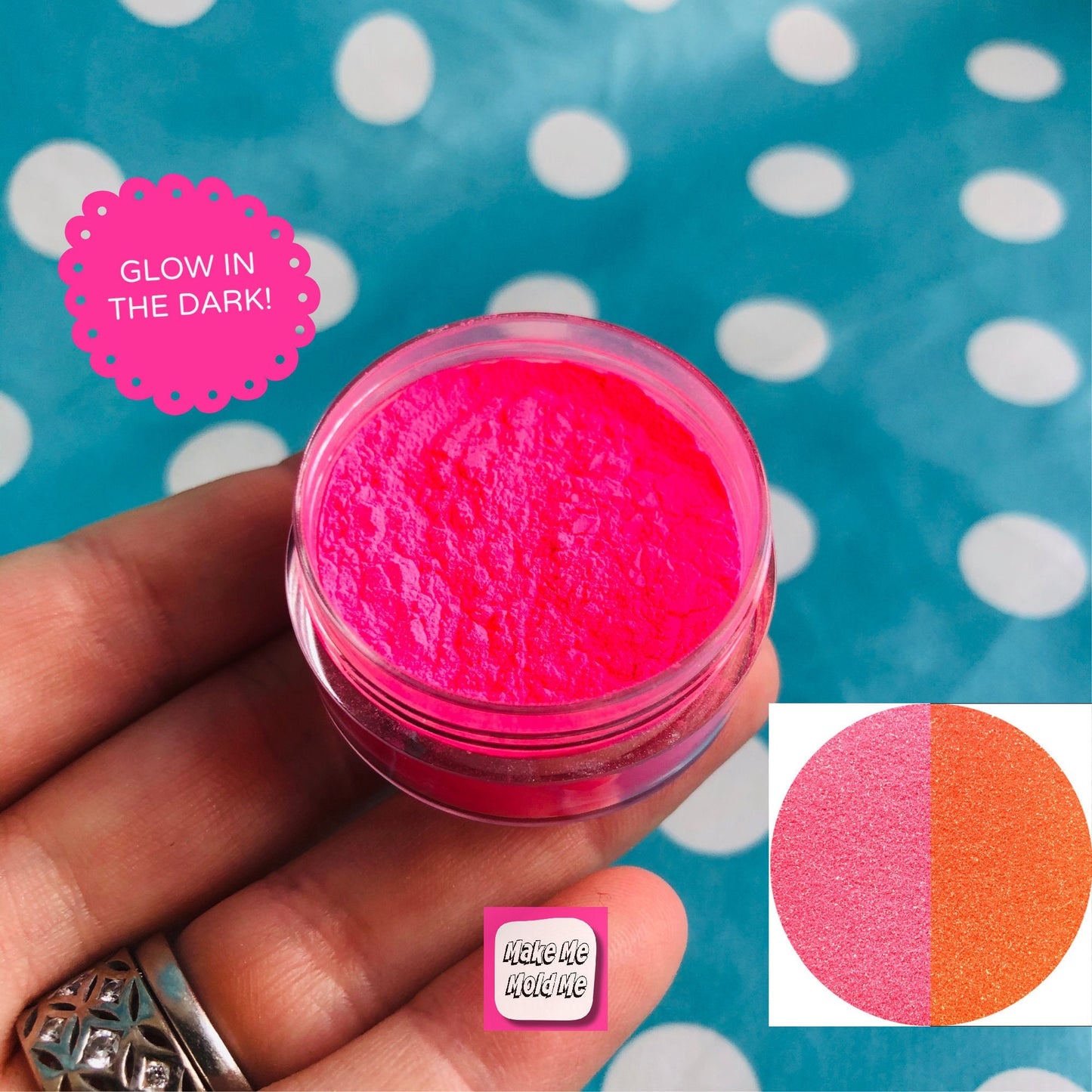 Pink Glow in the Dark Pigment MM88 T