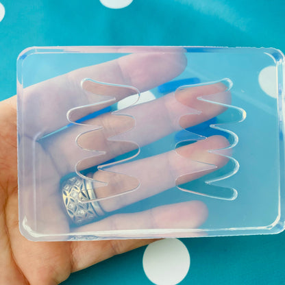 40mm Squiggle Silicone Earring Mold EM104