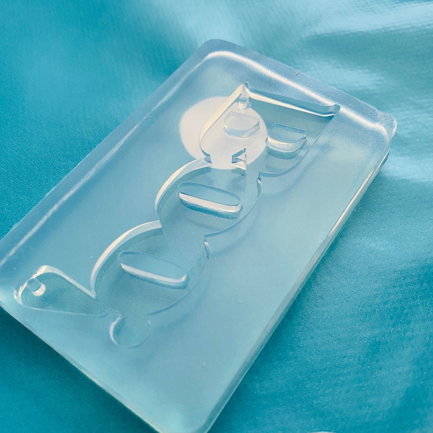 65mm Silicone Boo Word Halloween Necklace Mold | Resin Crafter Mould PM02