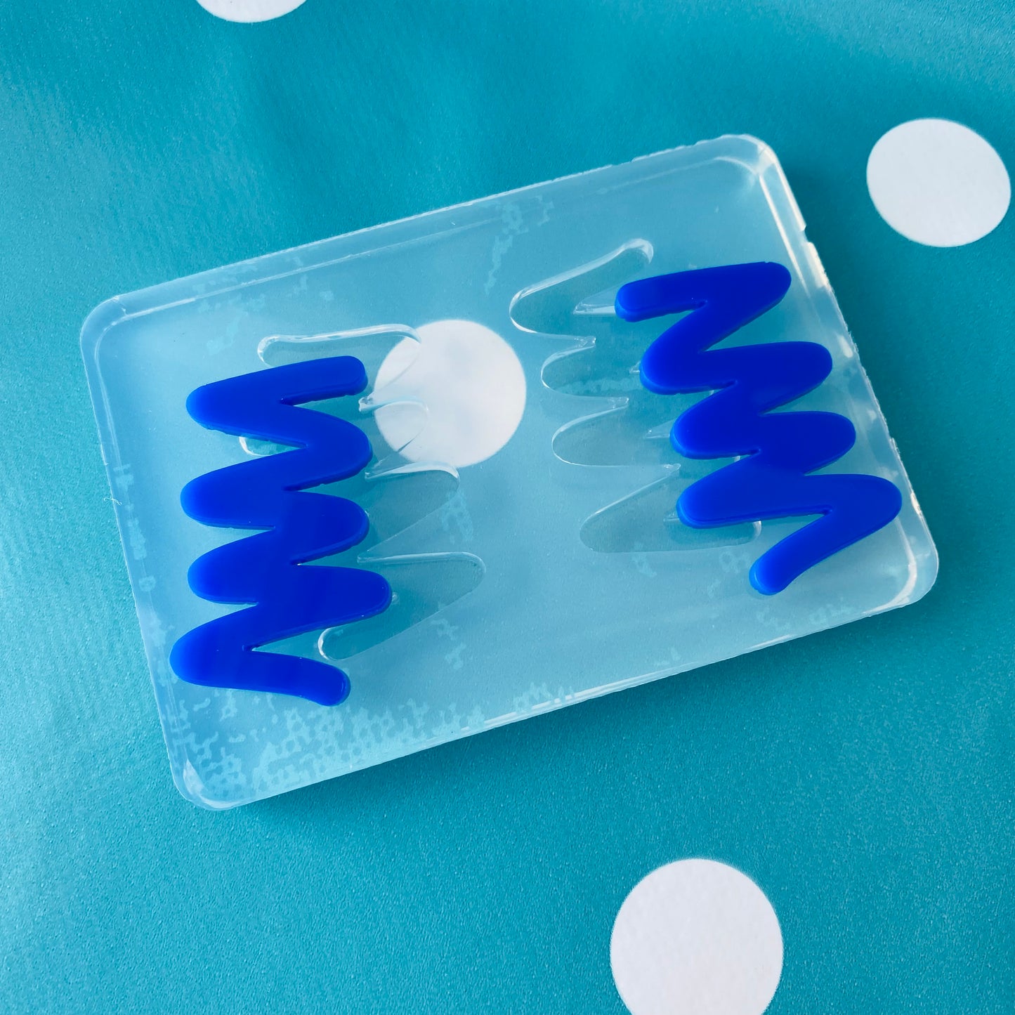 40mm Squiggle Silicone Earring Mold EM104