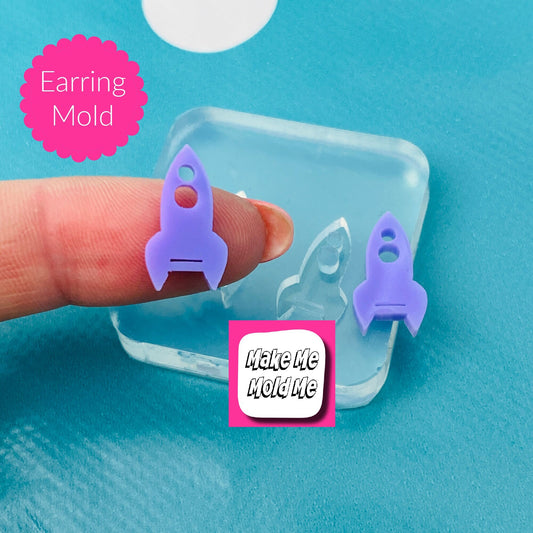 15mm Rocket Stud Earring Mold