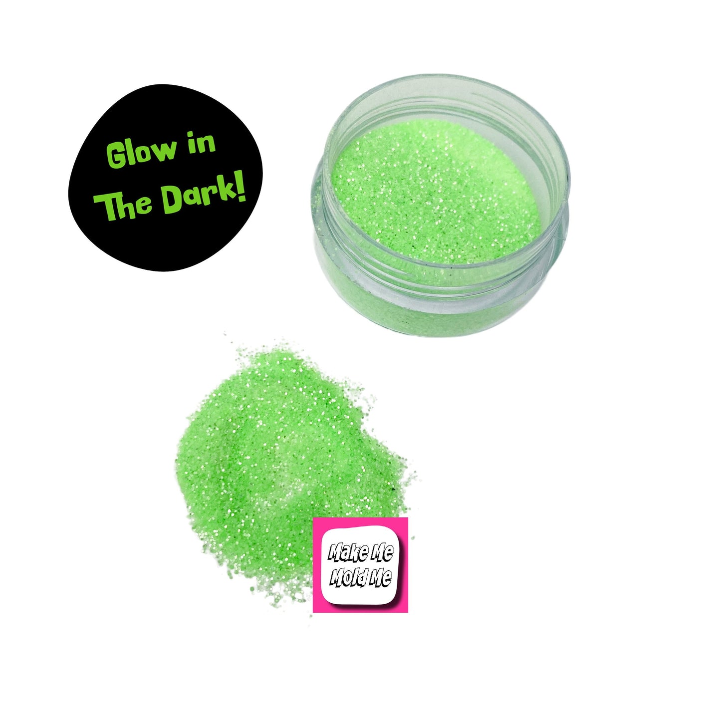 Green Glow in the Dark Glitter