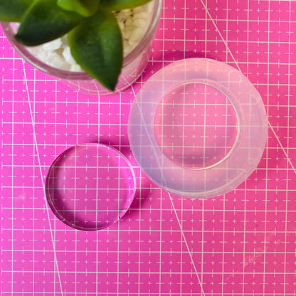 30mm 40mm 50mm Flat Circle Mold Round Cabochon Resin Silicone Mould Jewellery Making pendant