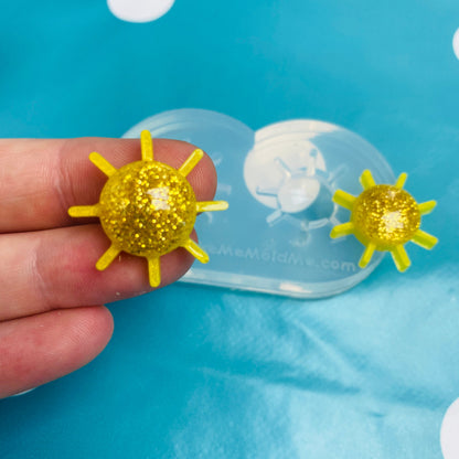 Clear silicone Molds for resin Predomed Sun Mold Earrings Weather