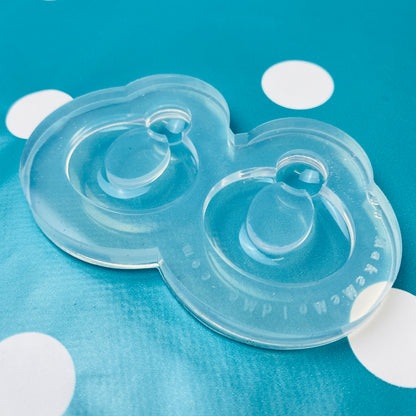 Clear Silicone Mold For Resin Domed Stud Hoop Earring Mold