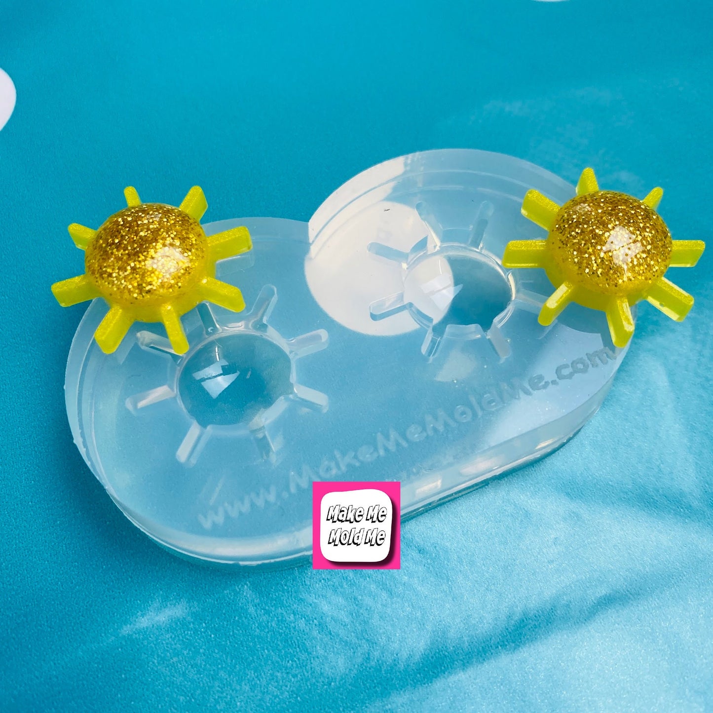 Clear silicone Molds for resin Predomed Sun Mold Earrings Weather