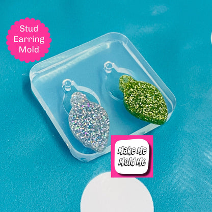 20mm Christmas Tree Fairy Lights Silicone Earring Mold - Resin Mould EM380 ccc T