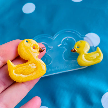 Clear Silicone Molds for Resin 30mm Silicone Rubber Duck Stud Earring Mold