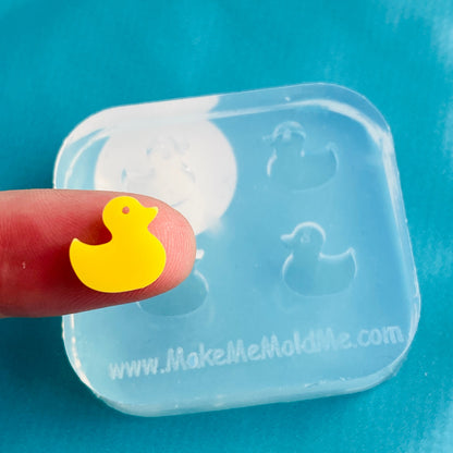 Clear Silicone Molds for Resin 10mm Silicone Duck Stud Earring Mold