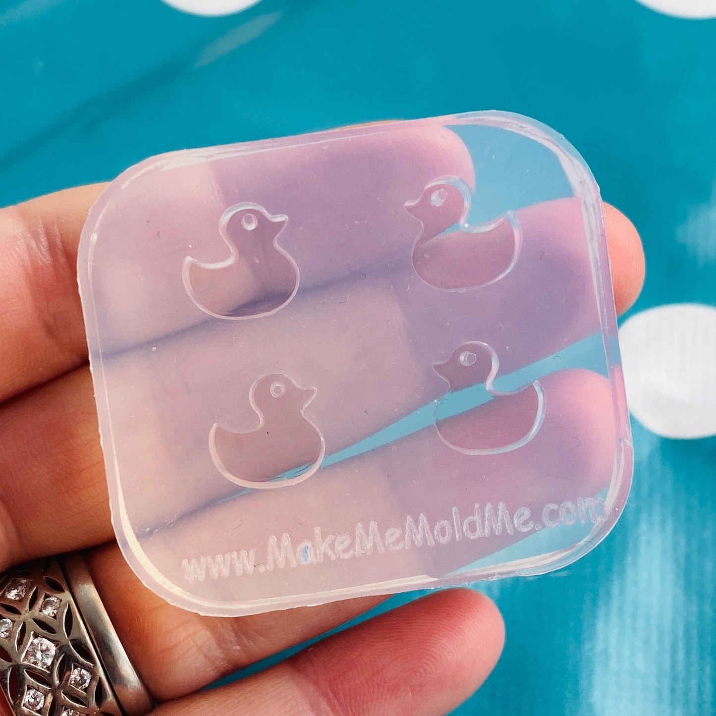 Clear Silicone Molds for Resin 10mm Silicone Duck Stud Earring Mold