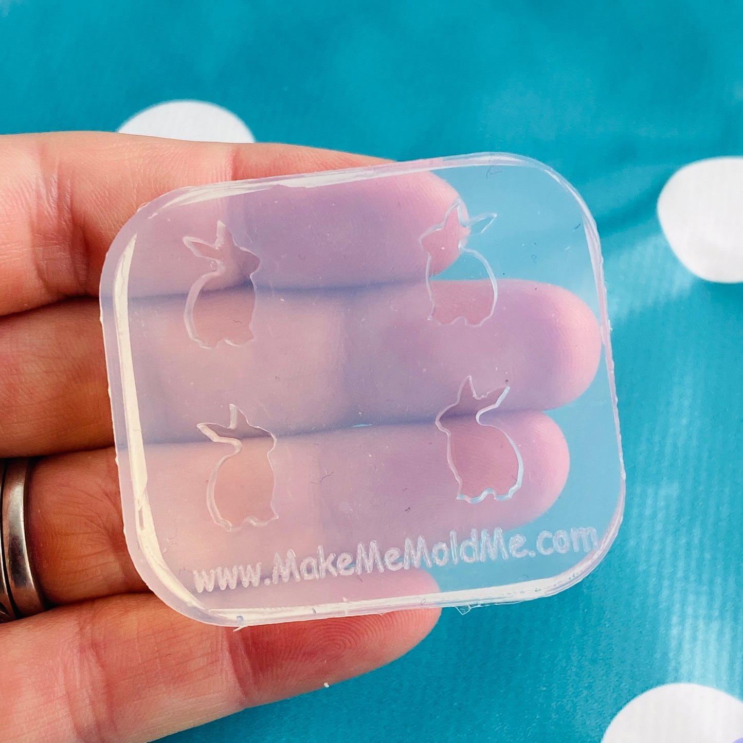 10mm Rabbit Bunny  Silicone Earring Mold