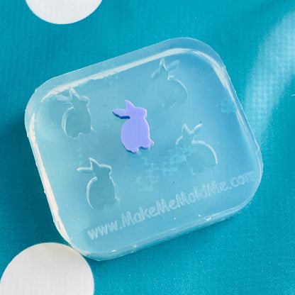 10mm Rabbit Bunny  Silicone Earring Mold