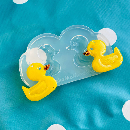 Clear Silicone Molds for Resin 30mm Silicone Rubber Duck Stud Earring Mold