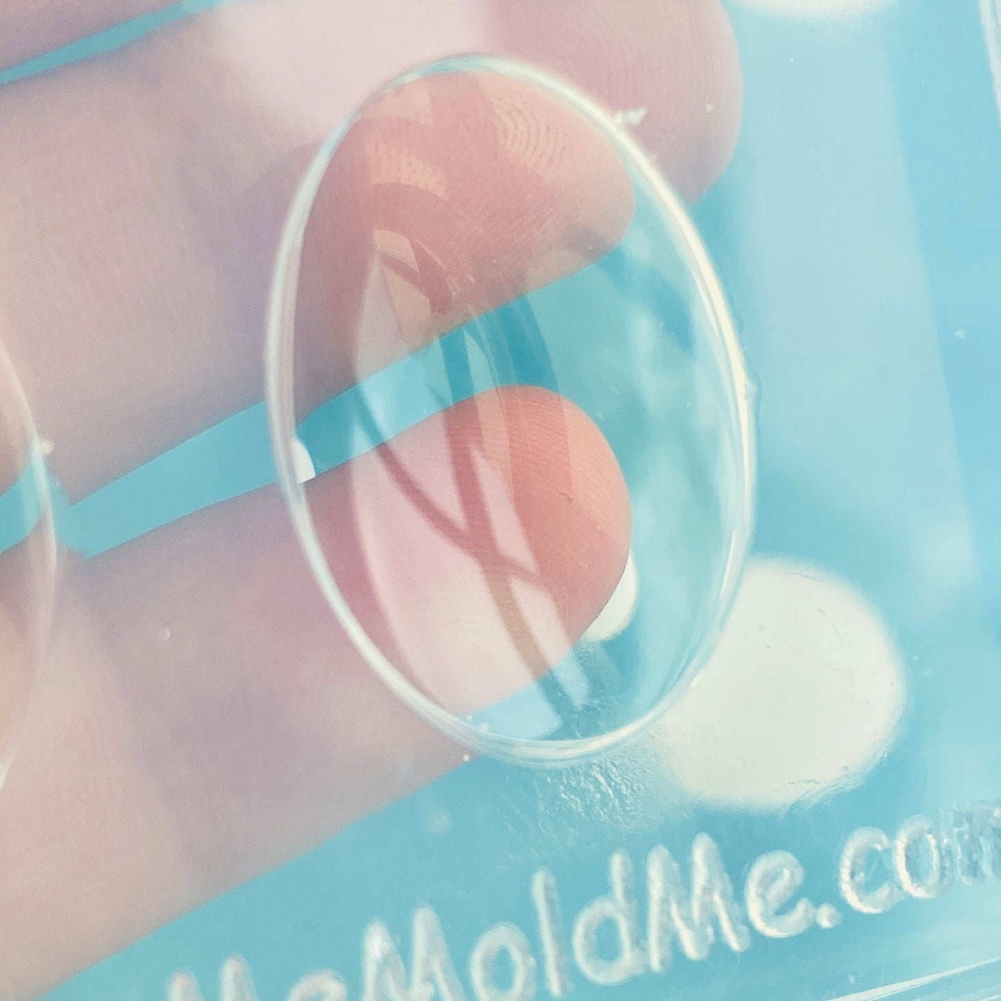 2 x 25mm Oval Cabochons Silicone Mold  Necklace Resin Pendant Jewellery