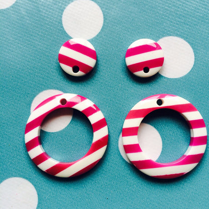 35mm Drop Hoop Silicone Earring Mold Resin EM52