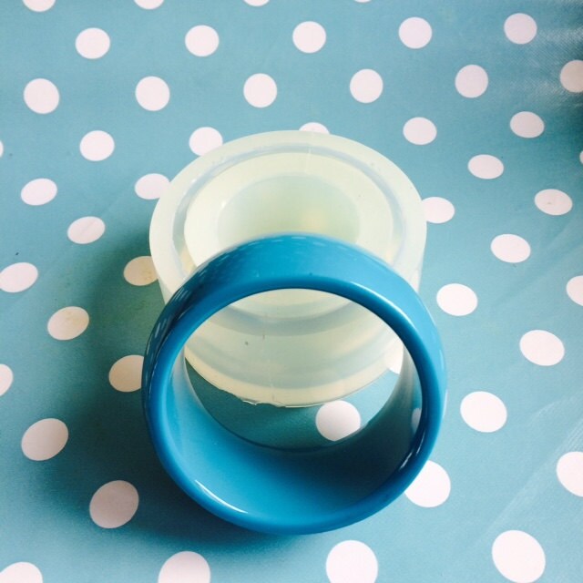 Clear silicone molds for resin Wide Bangle Mold BM06