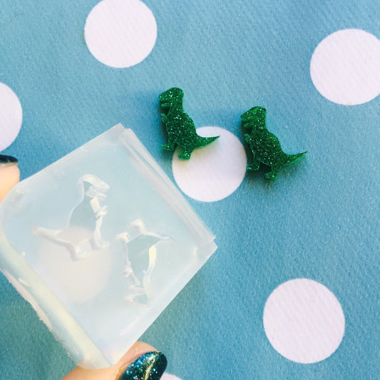 Silicone Earrings T Rex Mold Resin  - Earring Resin Crafter Dinosaur EM88