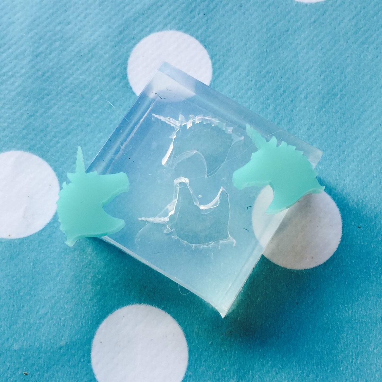 Silicone Earring Unicorn Stud Mold For Resin Jewellery EM91