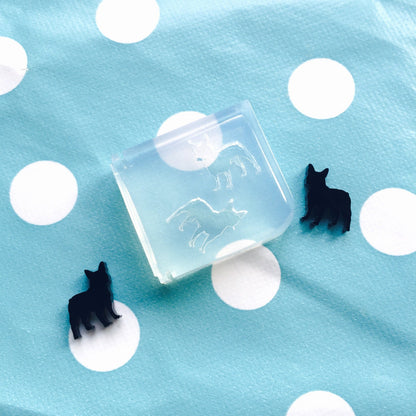 French Bulldog Clear Silicone Earring Mold for Resin | Dog Pet Animal Breed