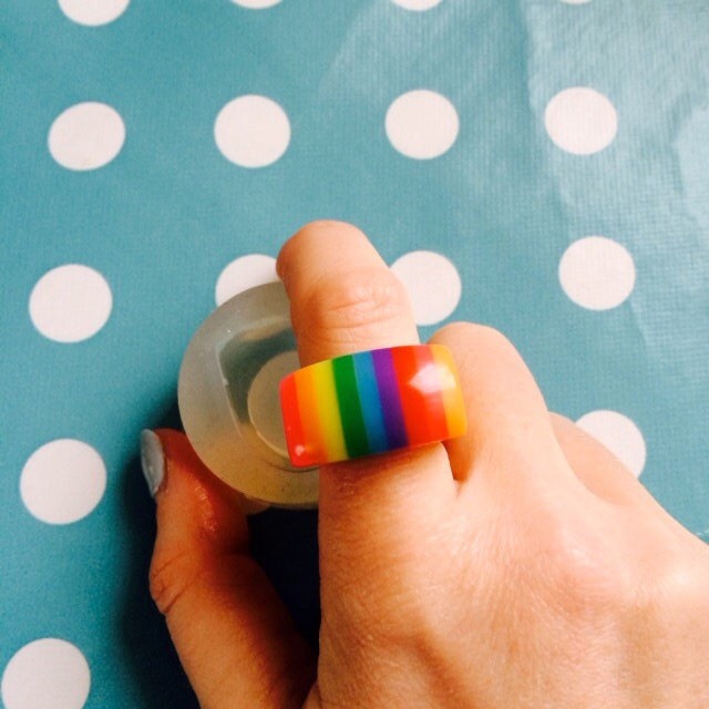 Clear silicone molds for resin Chunky Resin Ring RM06