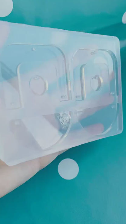 70mm Triple Layer Dangle Earring Mold - Resin Jewellery EM374