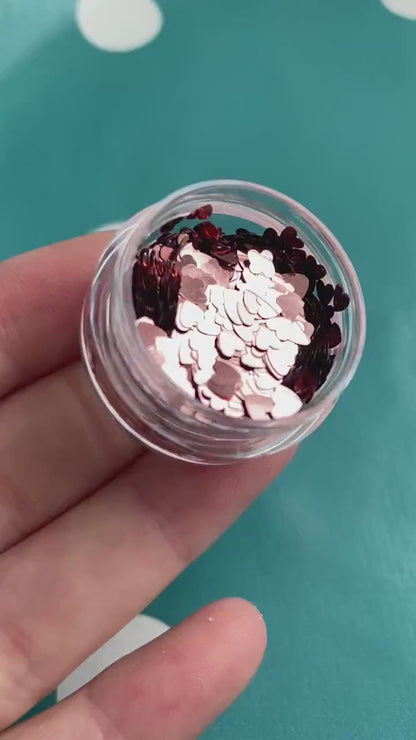 Rose Gold Heart Shaped Glitter Foil Confetti MM108 T