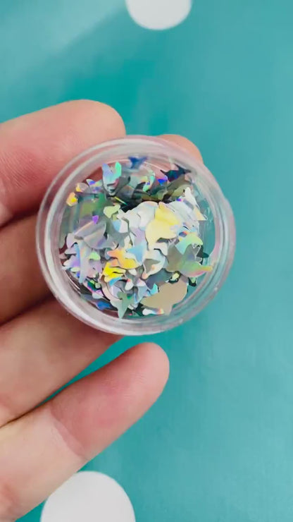 Holographic 15mm Dolphin Glitter Confetti MM113