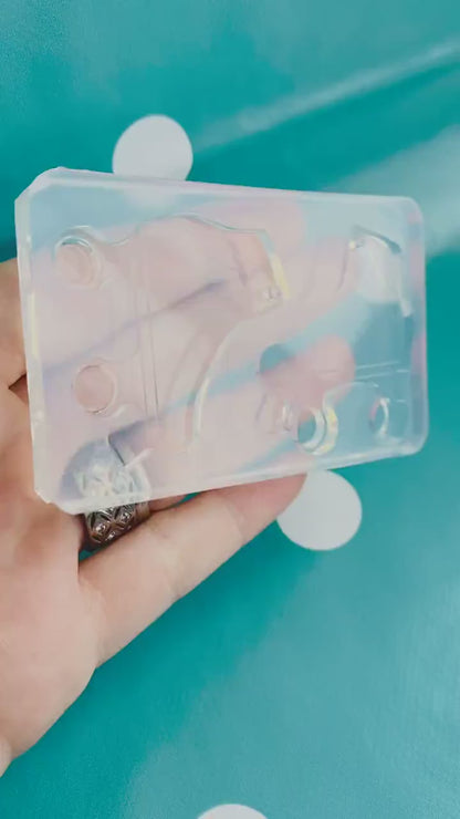 40mm Silicone Roller Boots Earring Mold -  80's Earrings Mould EM527