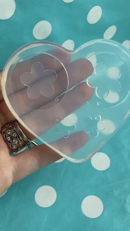 35mm Cut Out Flower Dangle Earring Mold - Silicone Mold Craft Resin Earrings EM511