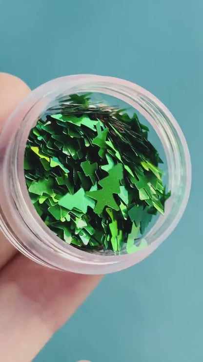 Green Christmas Tree Confetti (7mm)